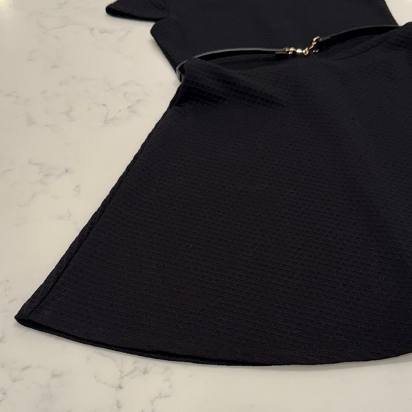 Kids Size 12 Blush by US Angels Black Formal Dress with Belt - Picture 6 of 12